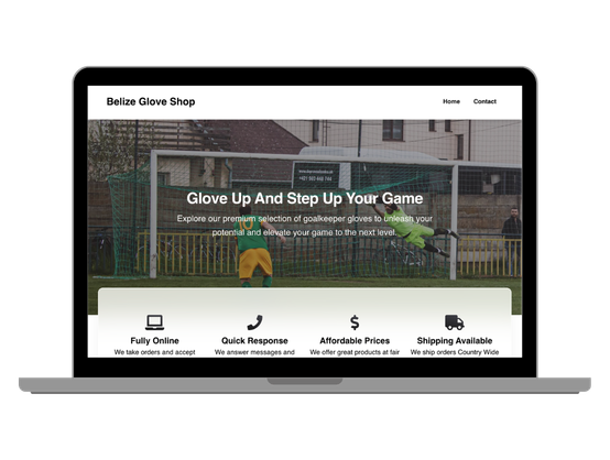 Online glove store with local delivery